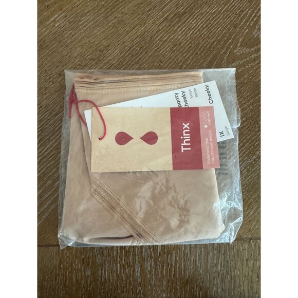 Thinx Cheeky Panties in Tan - Picture 1 of 5